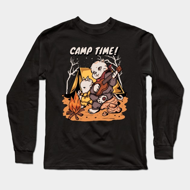 Camp Time Long Sleeve T-Shirt by unygara